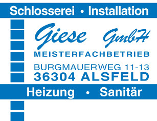 Schlosserei und SanitÃ¤r Giese Alsfeld Logo